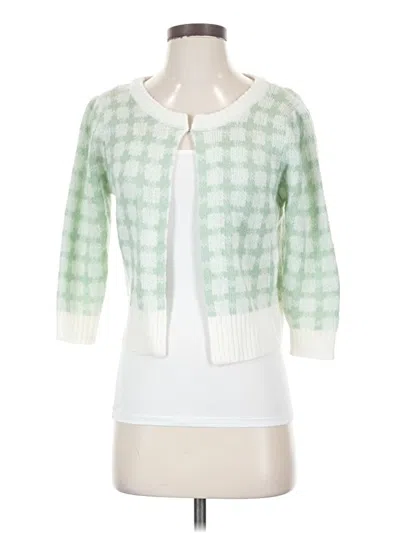 Pre-owned Lucy Paris Cardigan Sweater In Green