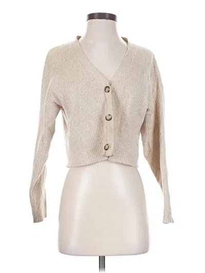 Pre-owned Lucy Paris Cardigan Sweater In Tan