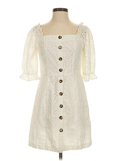 Pre-owned Lucy Paris Casual Dress In Ivory