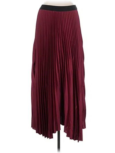 Pre-owned Lucy Paris Casual Skirt In Burgundy