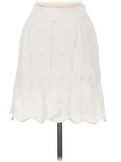 Pre-owned Lucy Paris Casual Skirt In Ivory