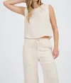 Lucy Paris Cloud Nine Button Top In White In Neutral