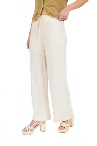 Lucy Paris Cloud Nine Wide Leg Pants In White In Neutral