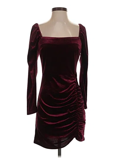 Pre-owned Lucy Paris Cocktail Dress In Burgundy