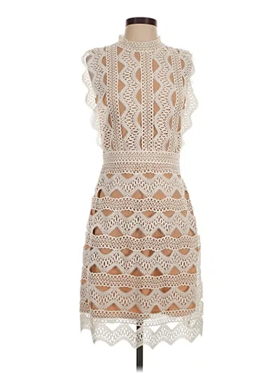 Pre-owned Lucy Paris Cocktail Dress In Ivory