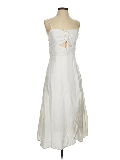 Pre-owned Lucy Paris Cocktail Dress In White