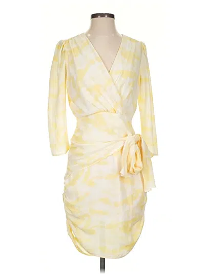 Pre-owned Lucy Paris Cocktail Dress In Yellow