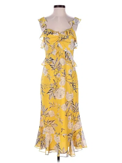 Pre-owned Lucy Paris Cocktail Dress In Yellow