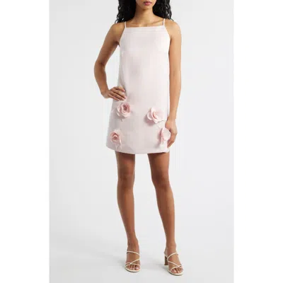 Lucy Paris Dakota Floral Appliqué Cocktail Dress In White