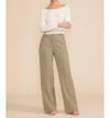 Lucy Paris Diana Wide Leg Pant In Sage In Multi