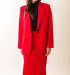 Lucy Paris Dover Blazer In Red In Red