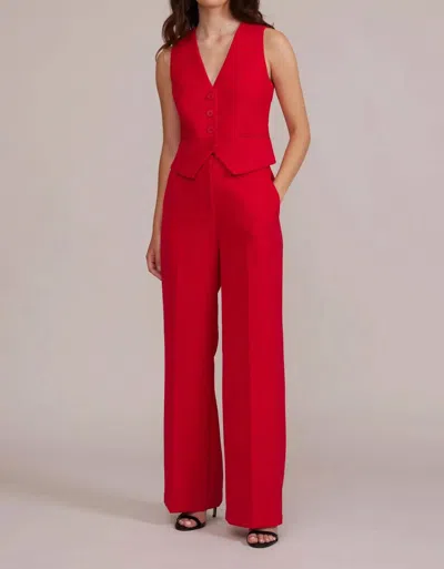 Lucy Paris Drew Vest In Red