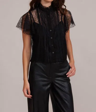 Lucy Paris Dutchess Lace Top In Black