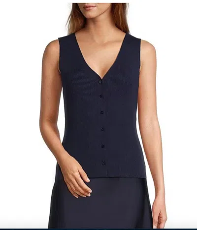 Lucy Paris Eris Knit Vest In Black
