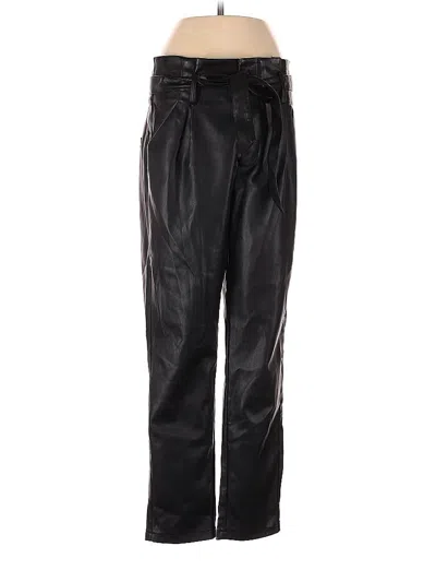 Pre-owned Lucy Paris Faux Leather Pants In Black