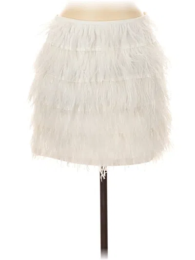 Pre-owned Lucy Paris Formal Skirt In White