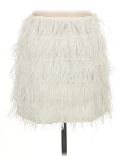 Pre-owned Lucy Paris Formal Skirt In White