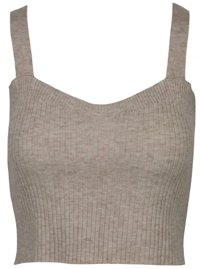 Lucy Paris Fulton Knit Tank In Oatmeal In Neutral