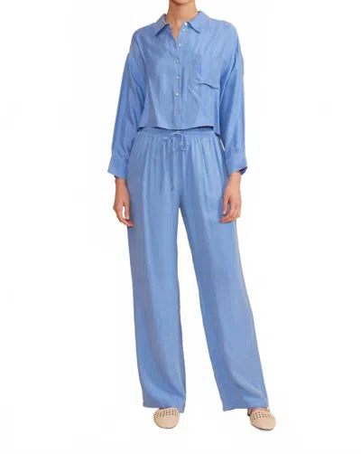 Lucy Paris Grady Relaxed Pants In Periwinkle