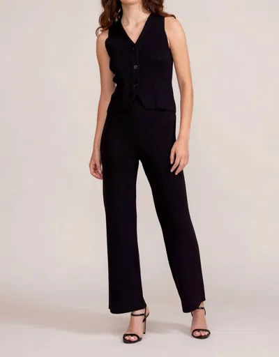 Lucy Paris Grayson Knit Pant In Black