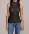 Lucy Paris Gyda Mockneck Top In Black In Black