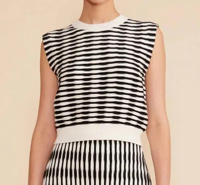 Lucy Paris Hampton Knit Top In Black
