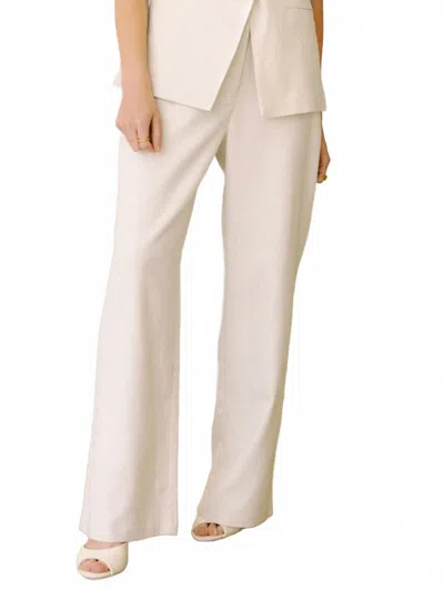 Lucy Paris Hope Linen Pant In Beige In Neutral