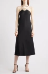 Lucy Paris Jonah Rosette Sleeveless Midi Dress