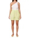 Lucy Paris Kelia Short In Lime In Yellow