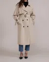 Lucy Paris Klaus Trench Coat In Beige In Beige