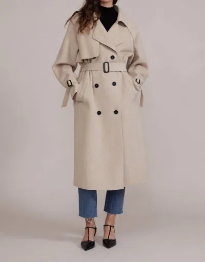 Lucy Paris Klaus Trench Coat In Beige