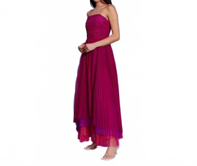 Lucy Paris Laila Tulle Ombre Dress In Magenta