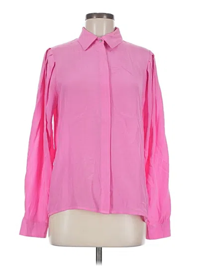 Pre-owned Lucy Paris Long Sleeve Blouse In Pink