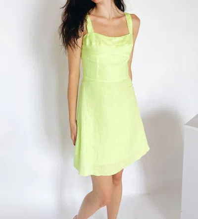 Lucy Paris Malibu Mini Dress In Lime In Green