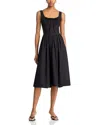 Lucy Paris Marie Drop Waist Dress In Black