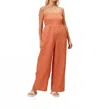 Lucy Paris Mccarthy Jumpsuit In Burnt Orange In Orange