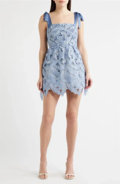 Lucy Paris Micah Lace Minidress In Multi