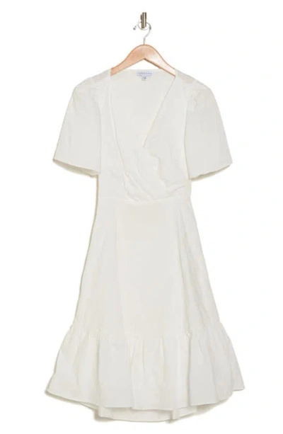 Lucy Paris Mona Cutout Cotton Dress In White