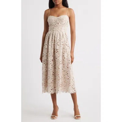 LUCY PARIS LUCY PARIS MONA LACE MIDI DRESS