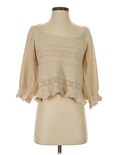 Pre-owned Lucy Paris Pullover Sweater In Tan