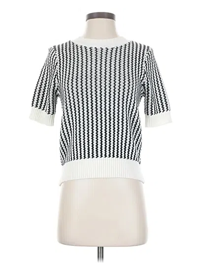 Pre-owned Lucy Paris Pullover Sweater In White