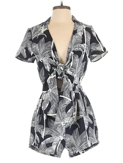 Pre-owned Lucy Paris Romper In Gray