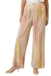 Lucy Paris Rue Pant In Yellow Pink In Multi