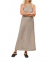 Lucy Paris Seven Knit Dress In Cream/black In Brown