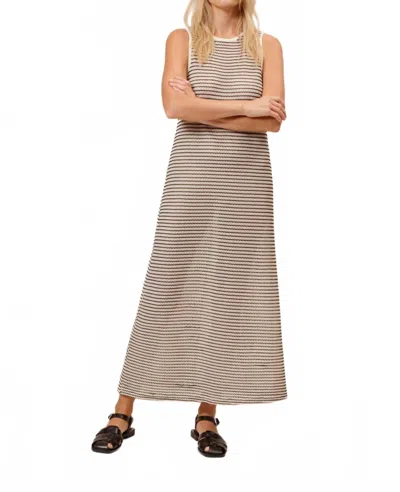 Lucy Paris Seven Knit Dress In Cream/black