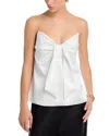 Lucy Paris Shai Strapless Bow Top - Exclusive In White