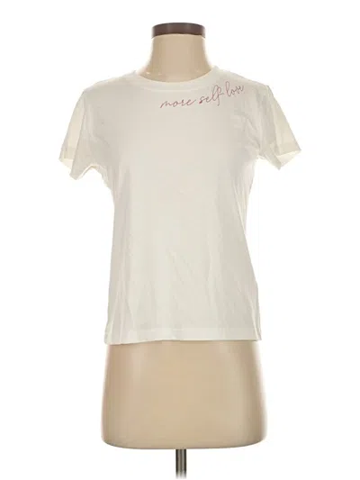 Pre-owned Lucy Paris Short Sleeve T-shirt In White