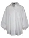 Lucy Paris Sjp Button Down In White In White