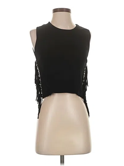 Pre-owned Lucy Paris Sleeveless Blouse In Black