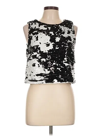 Pre-owned Lucy Paris Sleeveless Blouse In Black